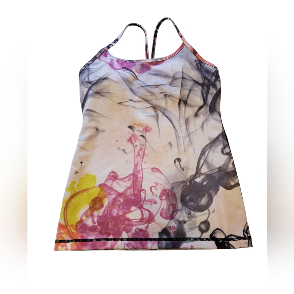 Lululemon Power Y Tank Top in the "Unicorn Tears" print